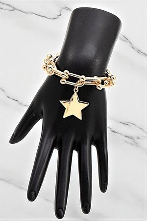 STAR CHARM HARDWEAR CHAIN BRACELET