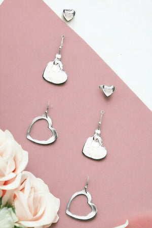 Multi Heart Earring Set