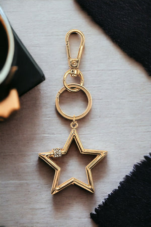 Star Cut Out Keychain