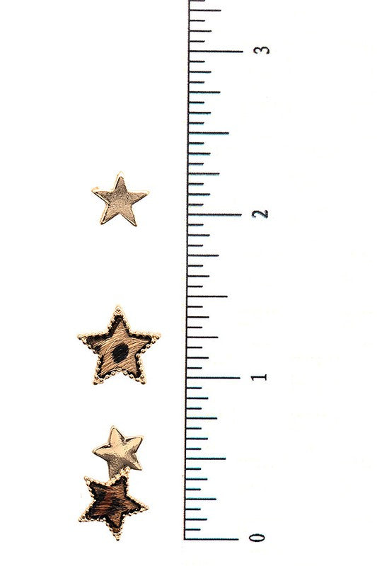 Star Mix Post Earring Set