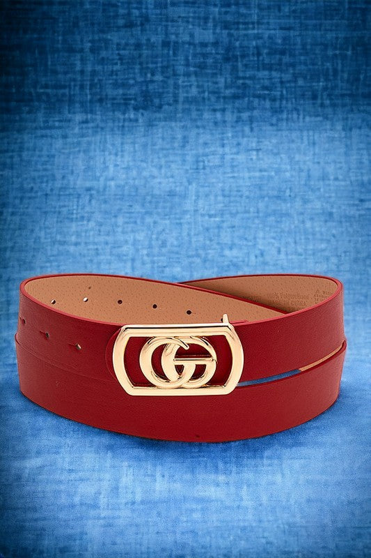 FRAMED BUCKLE FASHION BELT