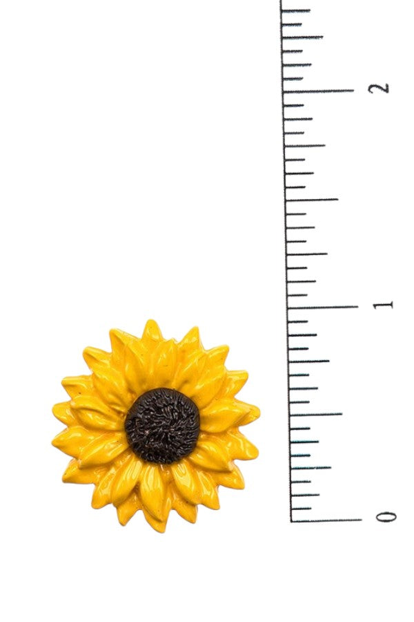 SUNFLOWER POST EARRING