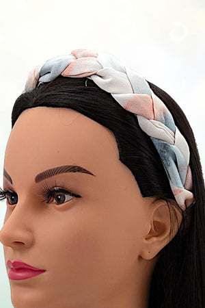 MULTI COLOR BRAIDED STYLE HEADBAND