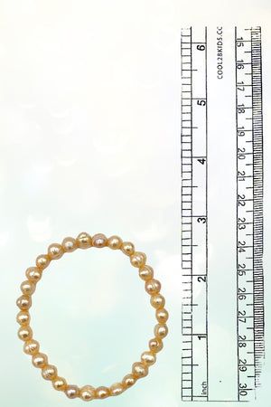 FRESHWATER PEARL BEAD STRETCH BRACELET