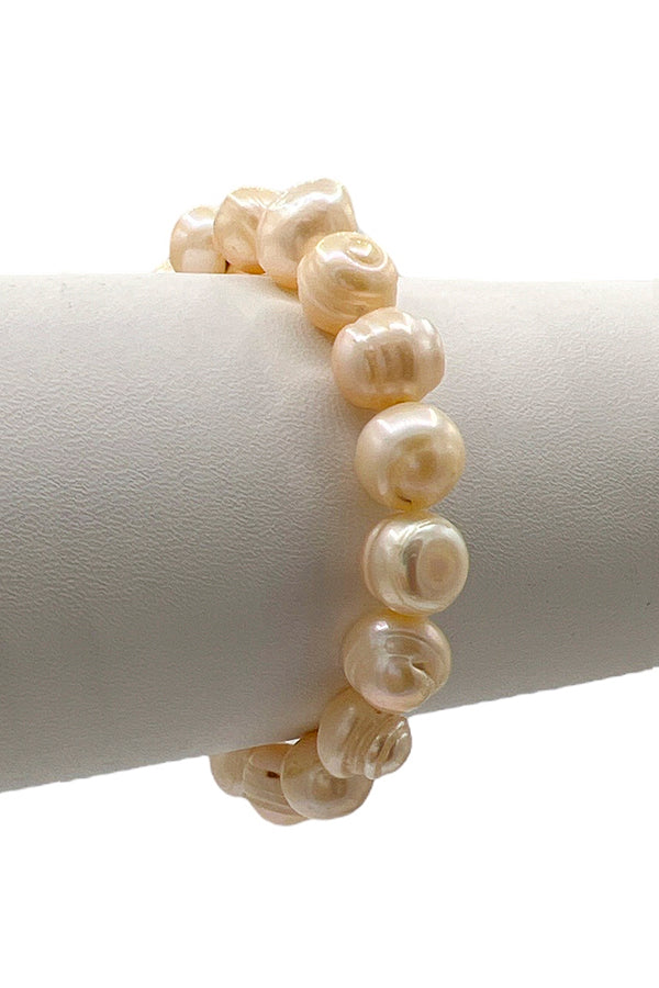 Large Freshwater Pearl Bead Bracelet