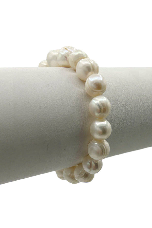 Large Freshwater Pearl Bead Bracelet