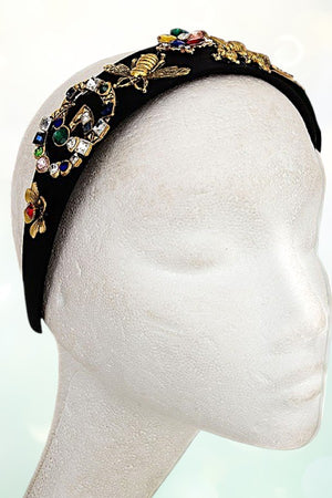 MIX GEM BEE ACCENT FASHION HEADBAND