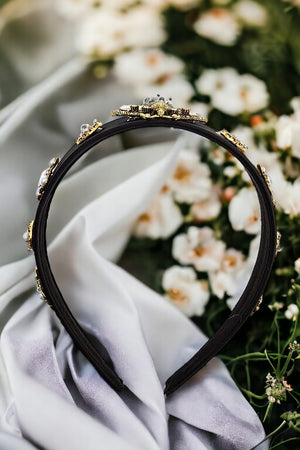 Insect Pearl and Gem Accent Headband