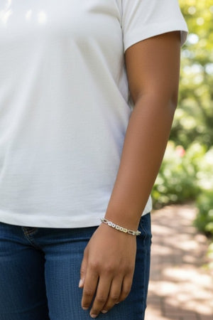 CUBE BEAD MAMA HARDWEAR CHAIN LINK BRACELET