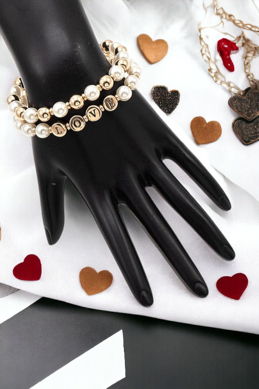Love Bead Bracelet Set