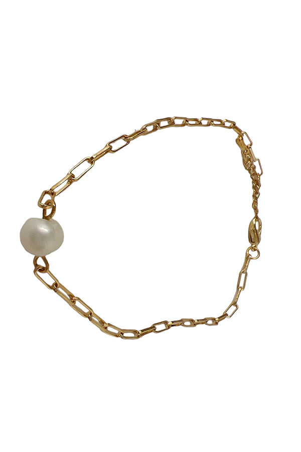 Freshwater Pearl Chain Link Anklet