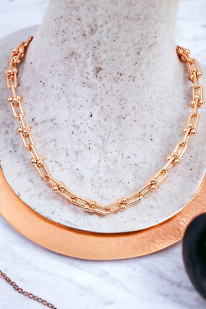 Ball Bead Accent Chain Necklace