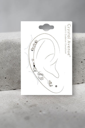 PEARL AND GEM ACCENT STUD POST EARRING SET