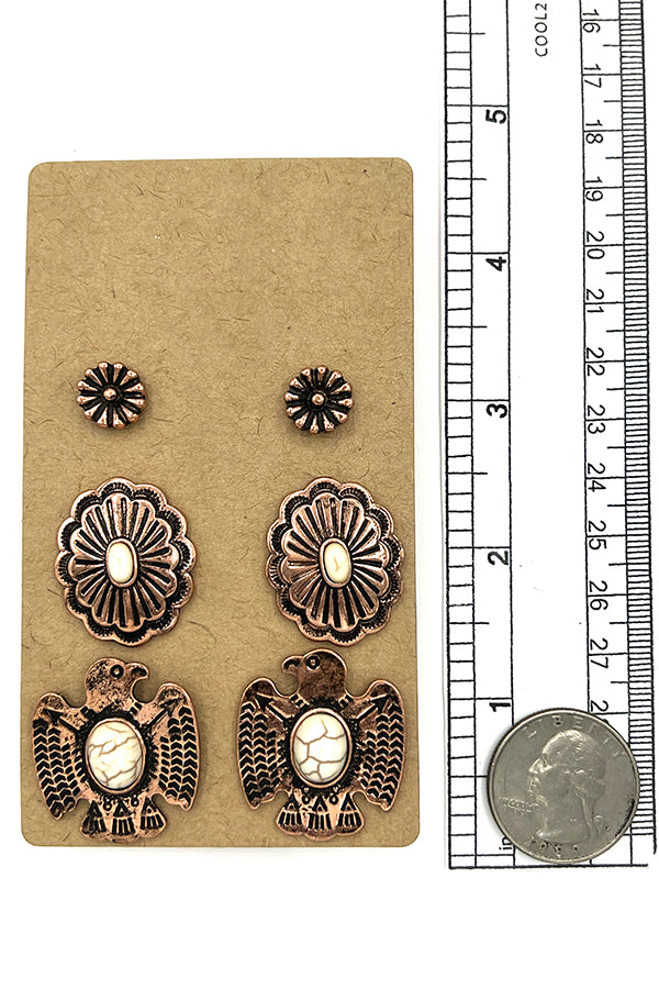 Thunderbird Mix Post Earring Set