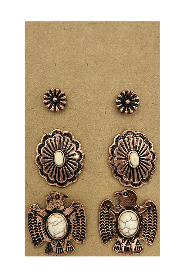 Thunderbird Mix Post Earring Set