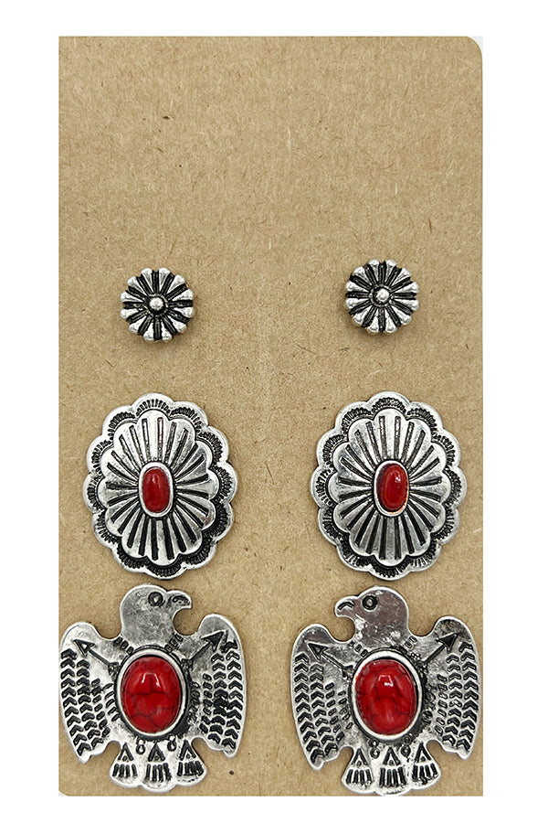 Thunderbird Mix Post Earring Set