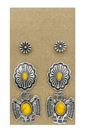 Thunderbird Mix Post Earring Set