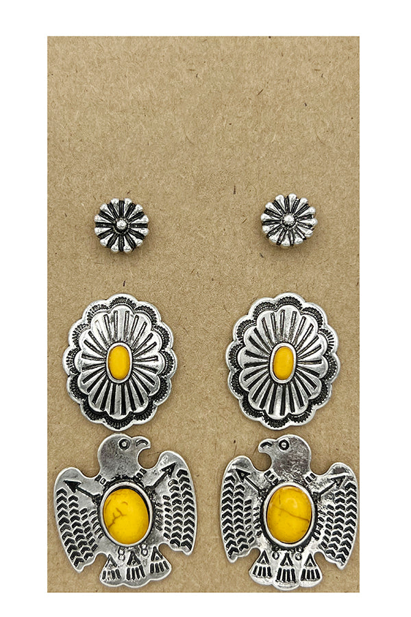 Thunderbird Mix Post Earring Set