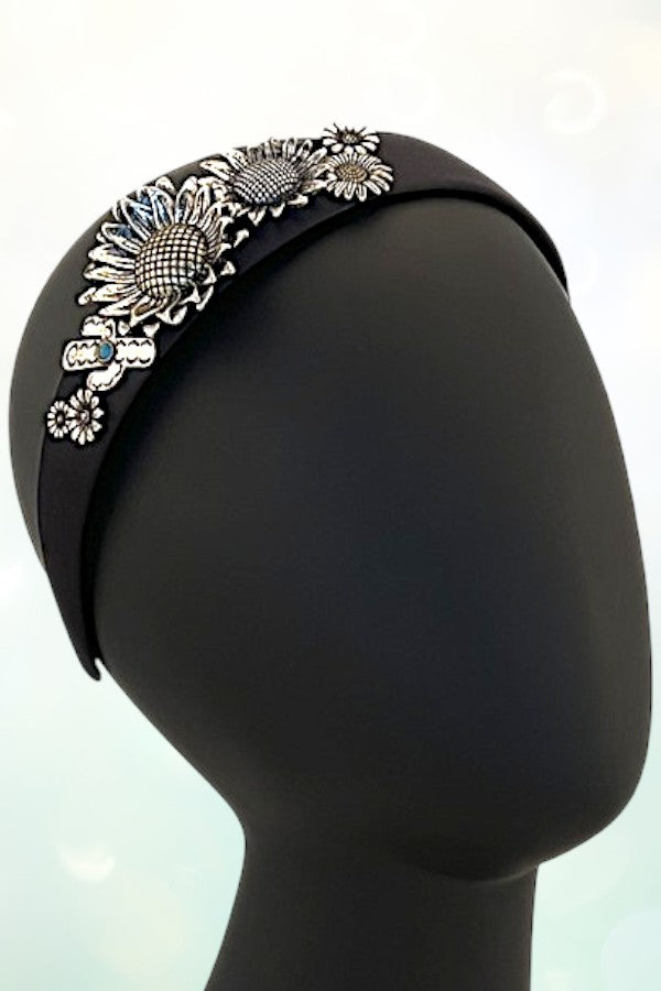 SUNFLOWER CACTUS ACCENT HEADBAND