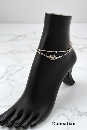 SEMI PRECIOUS STAR ACCENT ANKLET