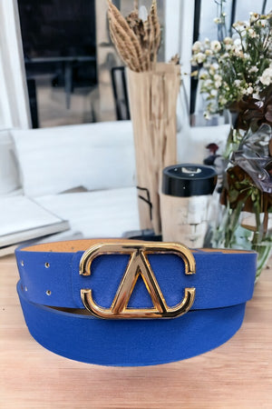 Faux Leather V Buckle Fashion Belt