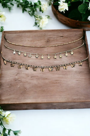 Butterfly and Star Chain Belt