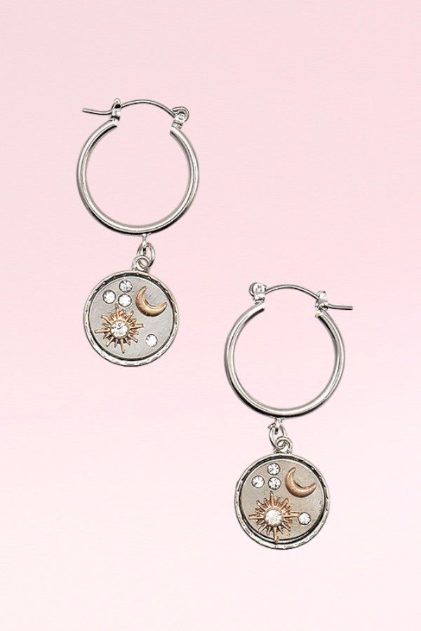 BURST MOON DROP EARRING