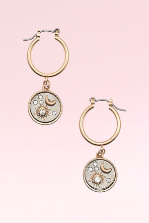 BURST MOON DROP EARRING