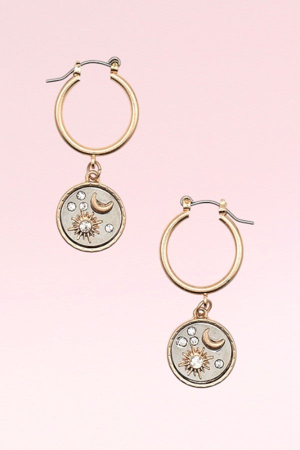 BURST MOON DROP EARRING