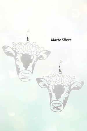 BULL CUT OUT DANGLE EARRING