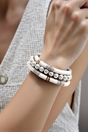 DISK BEAD BALL BEAD BRACELET SET