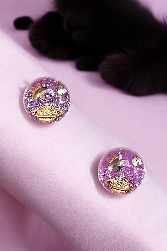 GALAXY POST EARRING