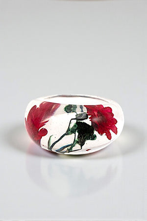 MIX FLOWER SEE THROUGH RING