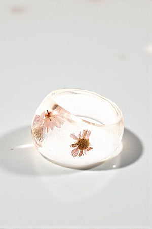 MIX FLOWER SEE THROUGH RING