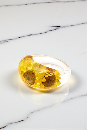 MIX FLOWER SEE THROUGH RING