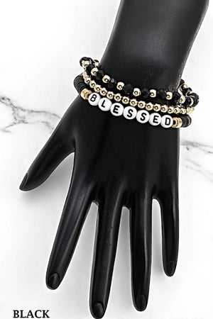 BLESSED BEAD MIX STRETCH BRACELET