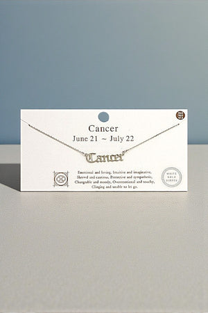 ZODIAC NAME PENDANT NECKLACE