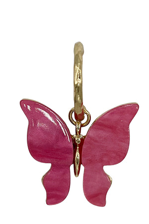 Buterfly Acetate Drop Earring