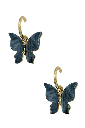 Buterfly Acetate Drop Earring