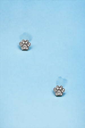 CZ Stone Paw Post Earring