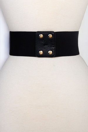 Elaborated Detail Draped Chain Stretch Belt