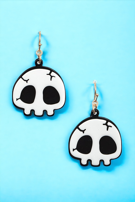 Dangle Skull Earring