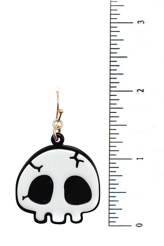 Dangle Skull Earring