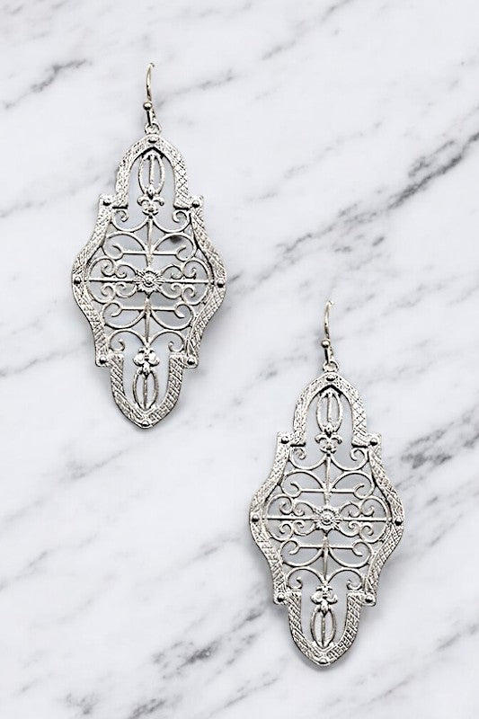 BOHO CHIC FILIGREE DROP EARRING