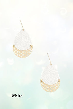 ANIMAL PRINT TEARDROP EARRING