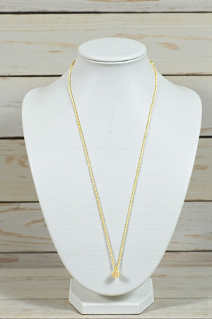 CZ STONE QUATREFOIL PENDANT NECKLACE