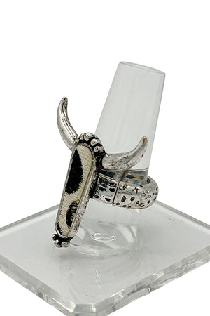Bull Accent Stretch Ring
