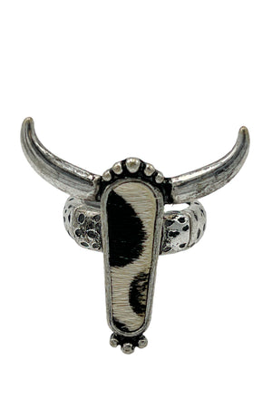 Bull Accent Stretch Ring