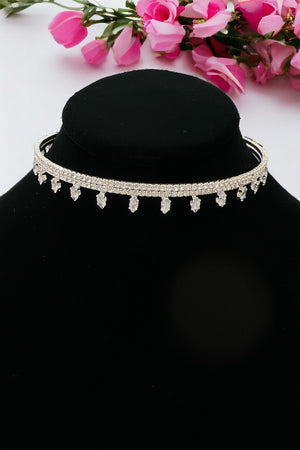 Crystal Gem Choker Necklace