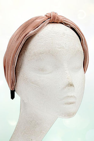 SHEER KNOT ACCENT FASHION HEADBAND